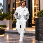 Men's Athletic Set Casual Sports Jacket and Jogging Pants