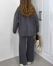 Load image into Gallery viewer, Crewneck Sweater &amp; Pants Two-piece Set
