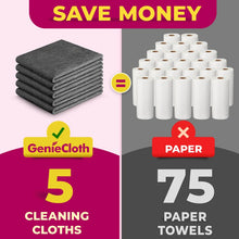 Load image into Gallery viewer, Genie Magic Cleaning Cloth 5 Pack
