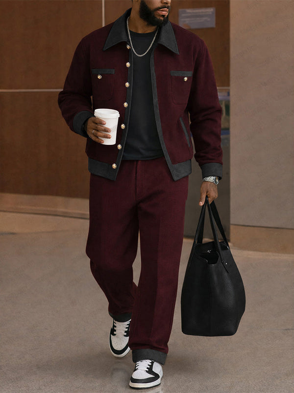 City Tweed Jacket and Pants Set