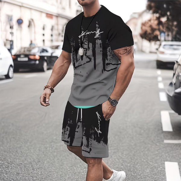 Urban Graphic Tee & Shorts Set