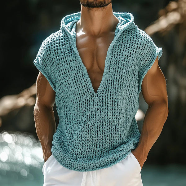 Retro Comfort Hooded Casual Tank