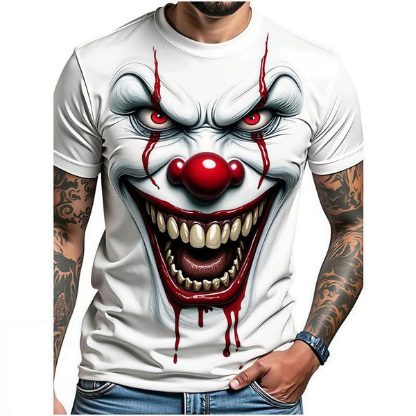 Grimace Clown Graphic Halloween Tee