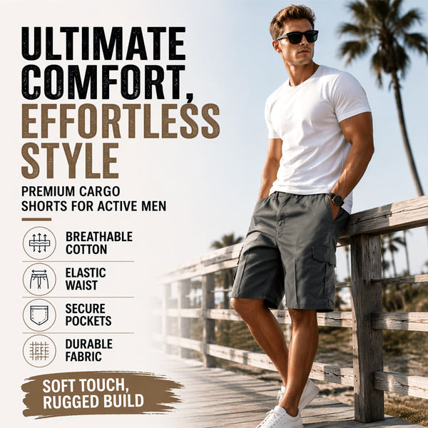 Everyday Comfort Cargo Shorts for Active Days