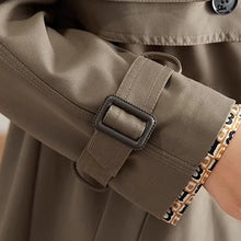 Load image into Gallery viewer, Slim Mid-Length Trench Coat with Lapel for Women
