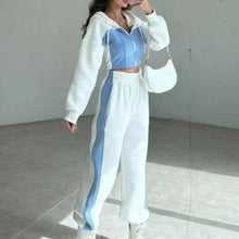 Load image into Gallery viewer, Women’s Trendy Color Block Jacket &amp; Pants 2-Piece Set
