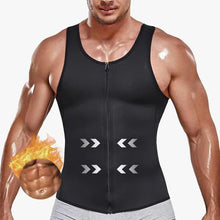Load image into Gallery viewer, Men&#39;s slimming vest with zipper
