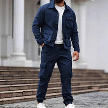 Load image into Gallery viewer, Men’s Retro Jacket &amp; Cargo Pants 2-Piece Set
